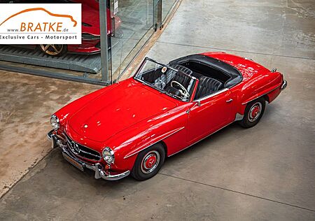 Mercedes-Benz 190 SL Roadster Rot Leder schwarz