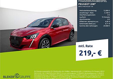 Peugeot 208 GT PACK ELEK 136