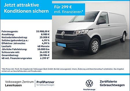 VW T6 Transporter Volkswagen T6.1 Kasten lang LR SHZ PDC KLIMA PORT NAVI