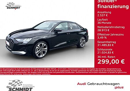 Audi A3 Limousine 30 TFSI advanced AHK MMI VIRTUAL