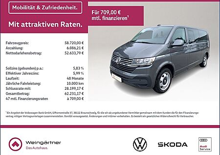VW T6 Caravelle Volkswagen T6.1 Caravelle Comfortline lang 2.0 TDI, AHK, Na