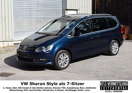 VW Sharan Volkswagen Style 7-Sitze~Navi~AHK~DSG~Neuteile ü10k~