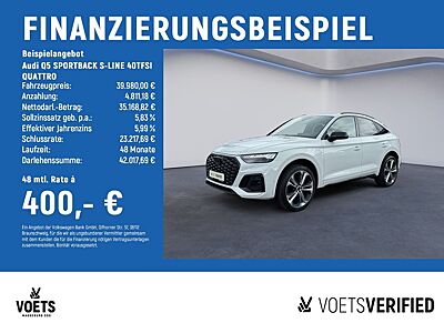 Audi Q5 SPORTBACK S-LINE 40TFSI QUATTRO MATRIX+STAND+