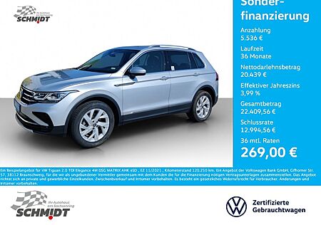 VW Tiguan Volkswagen 2.0 TDI Elegance 4M DSG MATRIX AHK eSD