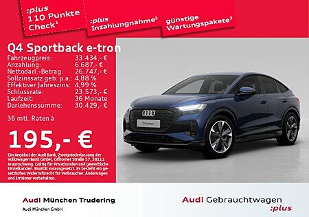 Audi Q4 e-tron Q4 Sportback 40 basis S line Matrix MMI+ advance