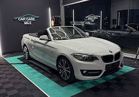 BMW 218d Cabrio - Modell Sport Line in Alpinweiß