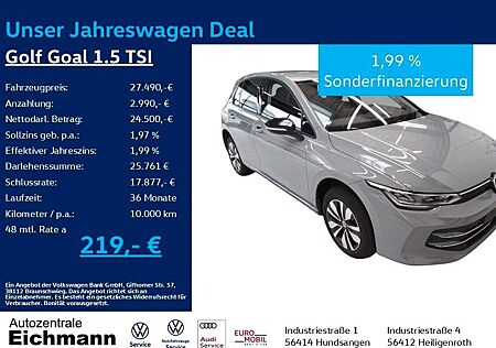 VW Golf Volkswagen VIII Goal 1.5 TSI+LED+ACC+RFK+SIDE-ASSIST+C