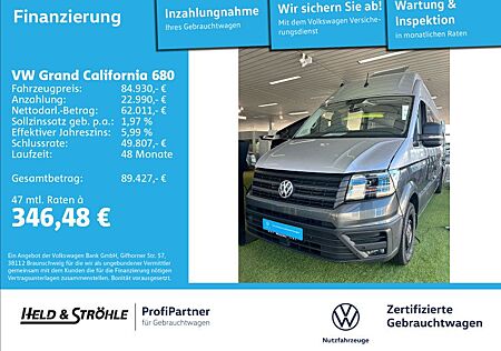 VW Volkswagen Grand California 680 ACC GASHEIZUNG RFK SOLAR