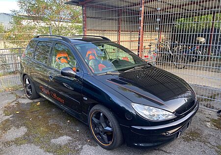 Peugeot 206 Sport , Flügeltüren, 4-Rohr Auspuff, Anlage