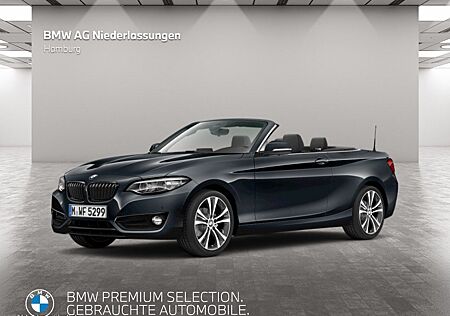 BMW 218i Cabrio Sport Line Navi Harman/K Kamera LED