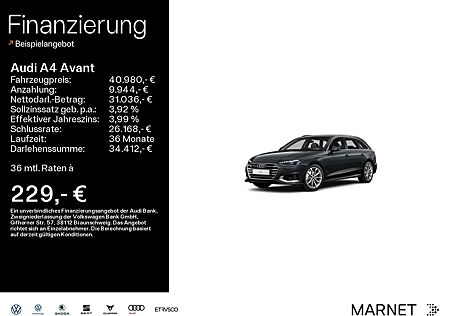 Audi A4 Avant Advanced 35 TFSI*Navi*LED*AHK*PDC*Virtu