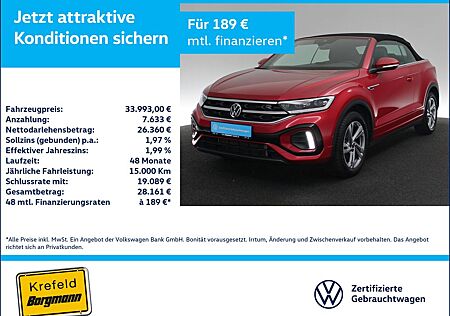 VW T-Roc Volkswagen Cabrio 1.5 TSI R-Line AHK LED ACC NAVI SHZ