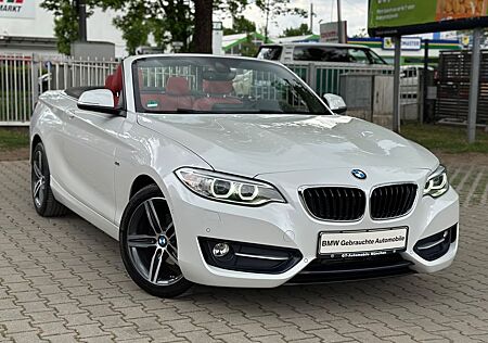 BMW 218d Cabrio Sport Line Aut. Navi Leder Memory