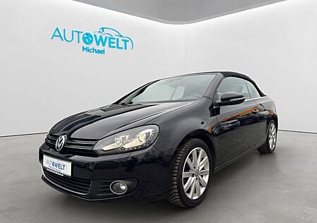 VW Golf Volkswagen VI Cabrio 1.6 TDI LEDER Insp+Zahnr+TÜV Neu!