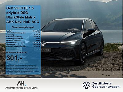 Volkswagen Golf VIII GTE 1.5 eHybrid DSG BlackStyle Matrix
