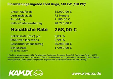 Ford Kuga 2.5Duratec Aut.ST-Line+LED+NAVI+VIRTUAL+PDC