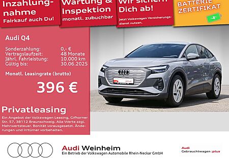 Audi Q4 e-tron Q4 45 Sportback e-tron AHK Navi LED UPE 66.715€