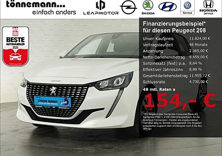 Peugeot 208 ACTIVE PURE TECH+LED+SITZHEIZUNG+DAB+KLIMAAN