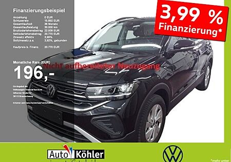 VW T-Cross Volkswagen Life TSi Black+CarPlay+ACC+LED+Navi+Virt