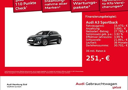 Audi A3 Sportback 35 TFSI advanced S tronic S LINE