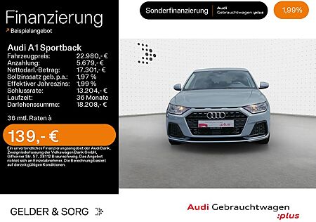 Audi A1 Sportback 30 TFSI advanced SZH*Interface*
