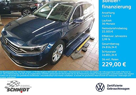 VW Passat Variant Volkswagen 1.5 TSI DSG Elegance AHK eSD AID