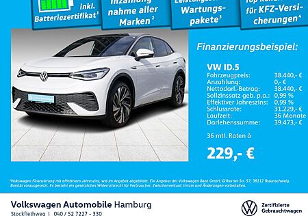 VW ID.5 Volkswagen Pro Performance AHK Navi Wärmep. HUD Pano