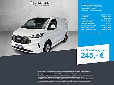Ford Transit Custom Kasten 300 L1 Limited 2.0 EcoBlue