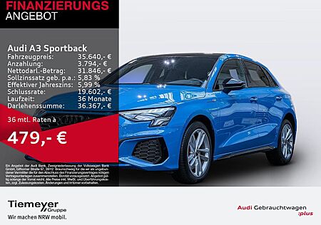 Audi A3 Sportback 45 TFSIe 2x S LINE LM17 NAVI+ BuO G