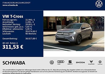 VW T-Cross Volkswagen R-Line 1.5TSI DSG MATRIX*AHK*ACC*KAM*18"
