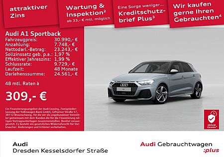 Audi A1 Sportback 30 TFSI S-Line LED
