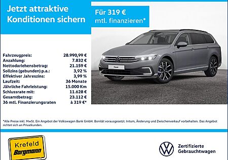 VW Passat Variant Volkswagen 1.4 TSI Hybrid GTE AHK 360° PANO