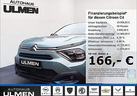 Citroën C4 e- Feel Elektromotor Klimaautomatik Park Dist