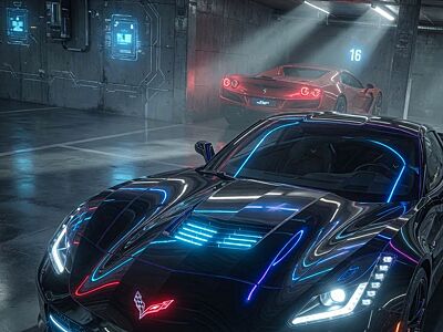 Corvette C7 Stingray Z51  HUD  3LT  Carbon Panorama Targa