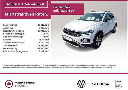 VW T-Roc Volkswagen GOAL 1.0 TSI, RearView, ACC, LED, 17" Alu
