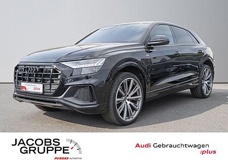 Audi Q8 gebraucht kaufen Audi Q8 50 TDI quattro S line Sport Optik schwarz Pan
