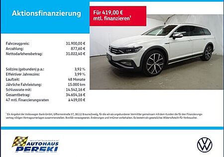 VW Passat Alltrack Volkswagen Passat Alltrack 4M 2.0 TDI DSG KLIMA, MATRIX-L