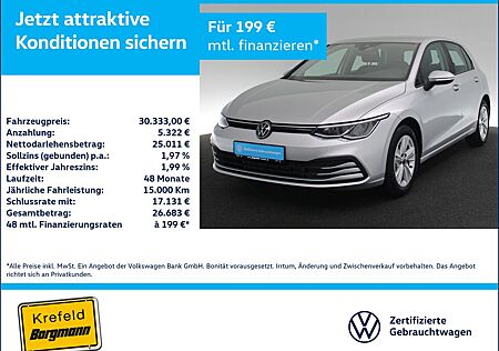 VW Golf Volkswagen VIII 2.0 TDI Life LED STANDHZ ACC NAVI SHZ