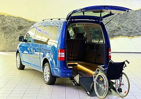 VW Caddy Volkswagen 1,6-Maxi-Behindertengerecht-Rampe-TOP
