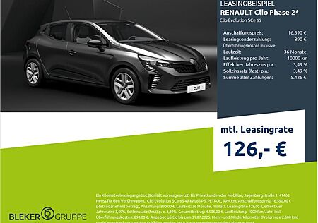 Renault Clio Phase 2 Evolution SCe 65
