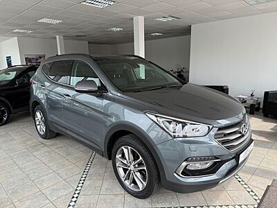 Hyundai Santa Fe blue Premium 4WD AHK LEDER PANO VOLL!