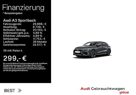 Audi A3 Sportback S line 35 TFSI ACC*LED*Navi*Sound