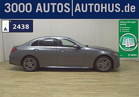 Mercedes-Benz C 200 AMG-Line Leder Navi LED RfK AHK Distronic+