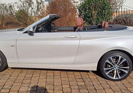 BMW 218i Cabrio Luxury Line Navi,Vollleder, Adap-LED