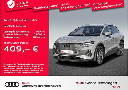 Audi Q4 e-tron 45 AHK EINPARKH. SITZH NAVI