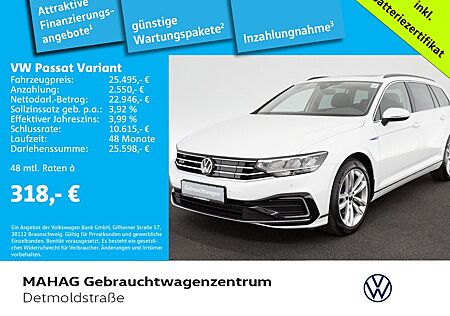 VW Passat Variant Volkswagen GTE 1.4 eHybrid AHK Navi LED Stan