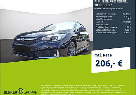 Subaru Impreza 2.0ie Mild-Hybrid Platinum