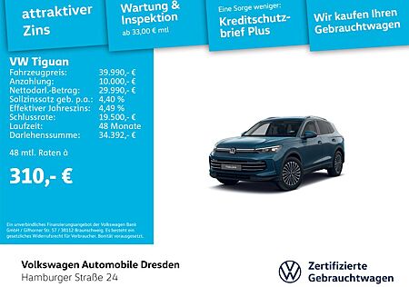 VW Tiguan Volkswagen Elegance 1.5 eTSI DSG LED AHZV KAM SIDE
