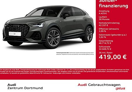Audi Q3 Sportback 40 quattro S LINE BLACKPAK AHK LM19