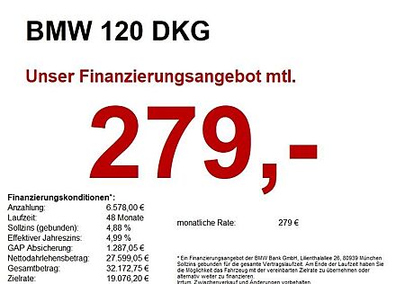 BMW 120 DKG HUD/LED+/ACC/360CAM/K-ZUG/DAB/SH